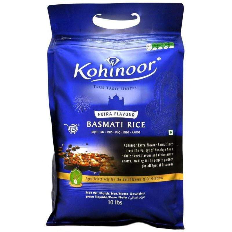 Basmati Rice Kohinoor Extra Flavour Basmati Rice, 10 lb bag