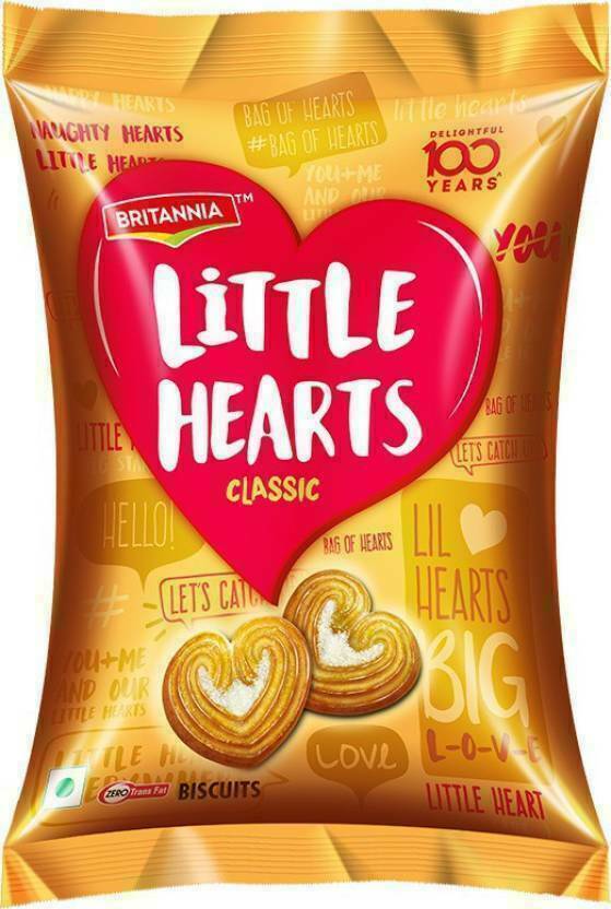 Biscuits Britannia Little Hearts Classic Biscuits 75 GM