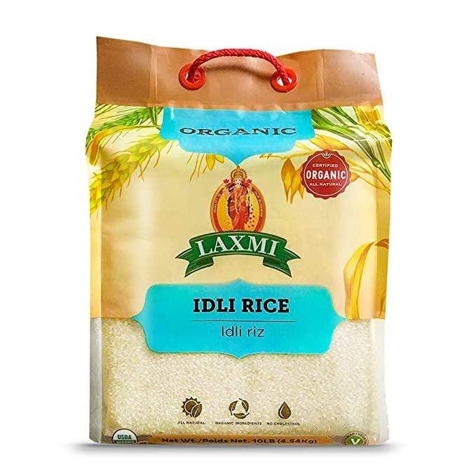 Grains LAXMI Organic Idli / Idly Rice, 10 lb bag