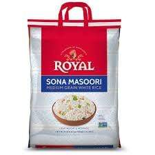 Grains ROYAL Organic Sona Masoori Rice, 20 lb bag