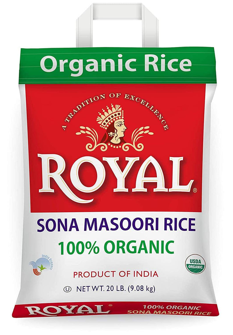 Grains ROYAL Sona Masoori Rice, 10 lb bag