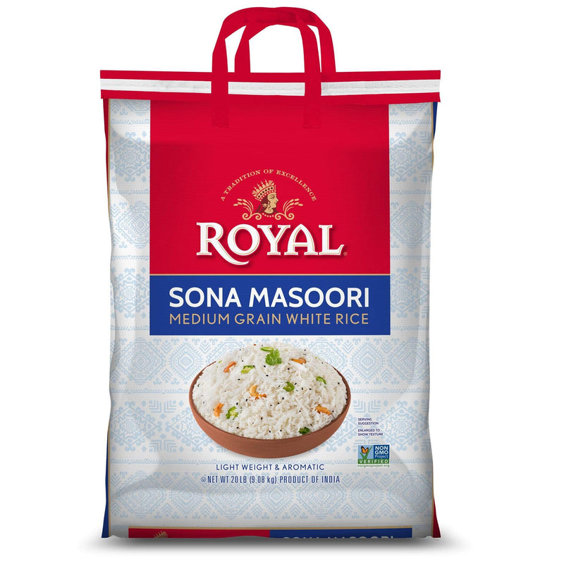 Sona Masoori ROYAL Sona Masoori Rice, 10 lb bag