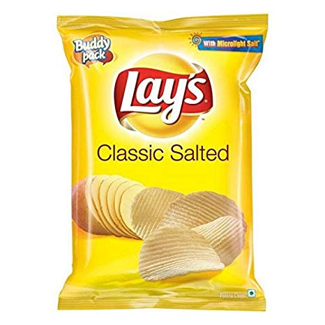 Lays Classic Salted Potato Chips, 2oz bag