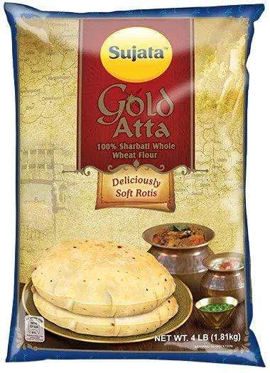 Atta SUJATA Whole Wheat Atta, 20 lb bag