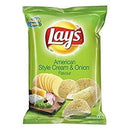 Chips & Namkeens Lays Potato Chips - American Style Cream & Onion Flavour