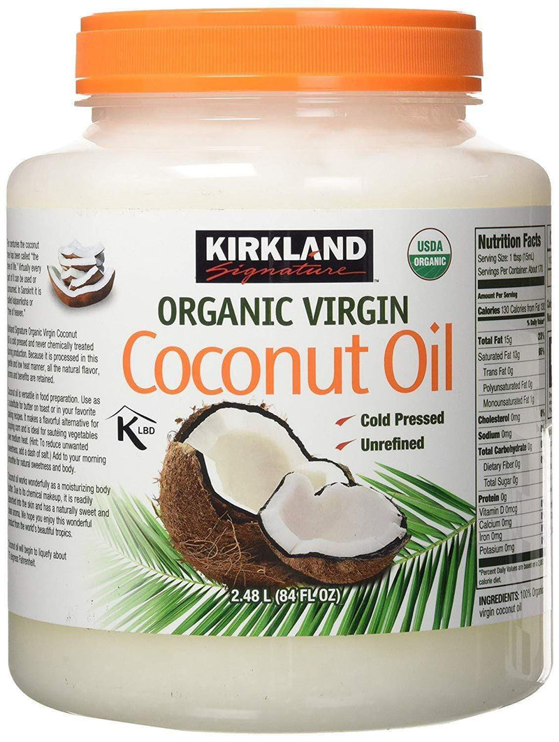 Cooking Oil KIRKLAND Organic Coconut Oil Virgin, 3 qt
