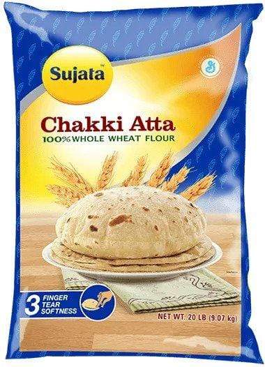 FLour SUJATA Chakki Atta, 10 lb bag