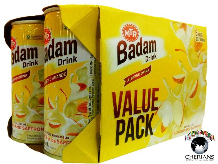 Health Drink Mix 6 Pack MTR Badam Drink Can