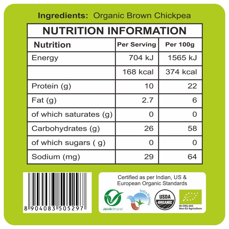 Organic Dals 4 Lb Organic Chana Dal