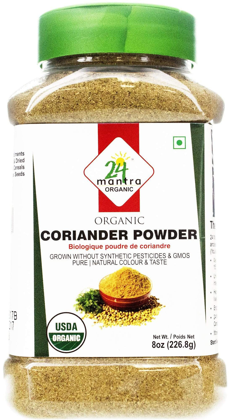 Organic Spices In Jar 8 Oz Organic Corriander Powder