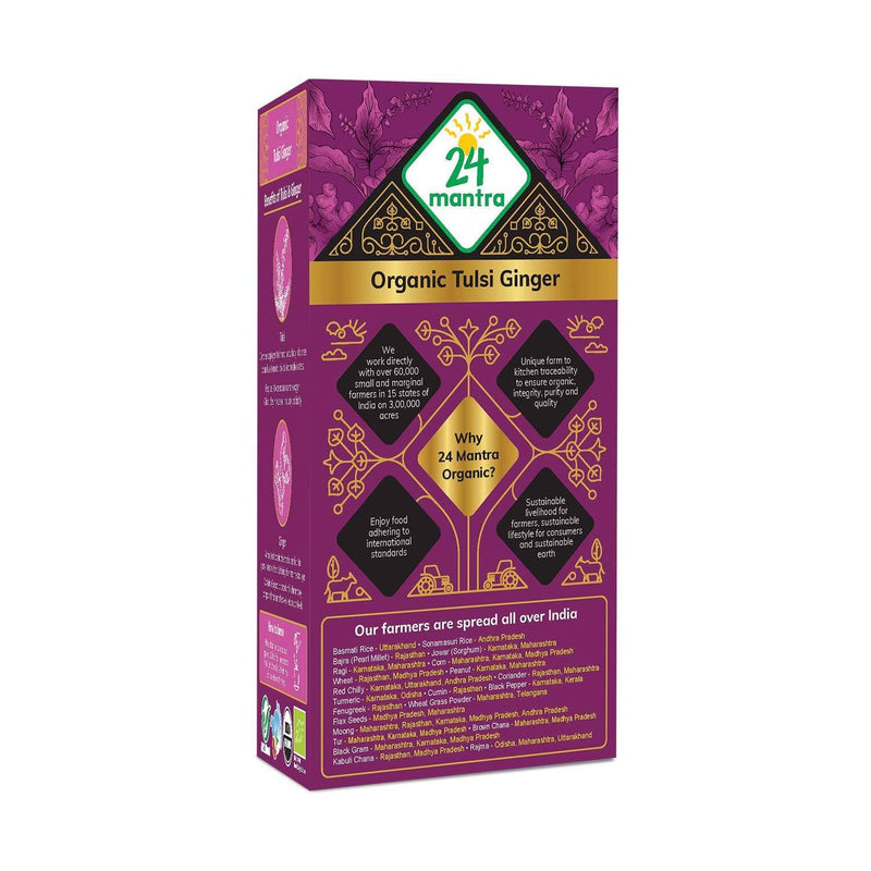 Organic Tea 3.5 Gm Organic Tulsi Ginger Tea Bags
