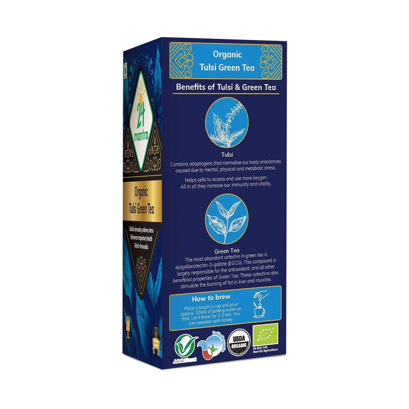 Organic Tea 3.5 Gm Organic Tulsi Green Tea Bags