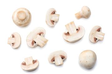 Produce White Mushrooms, 8 oz packet