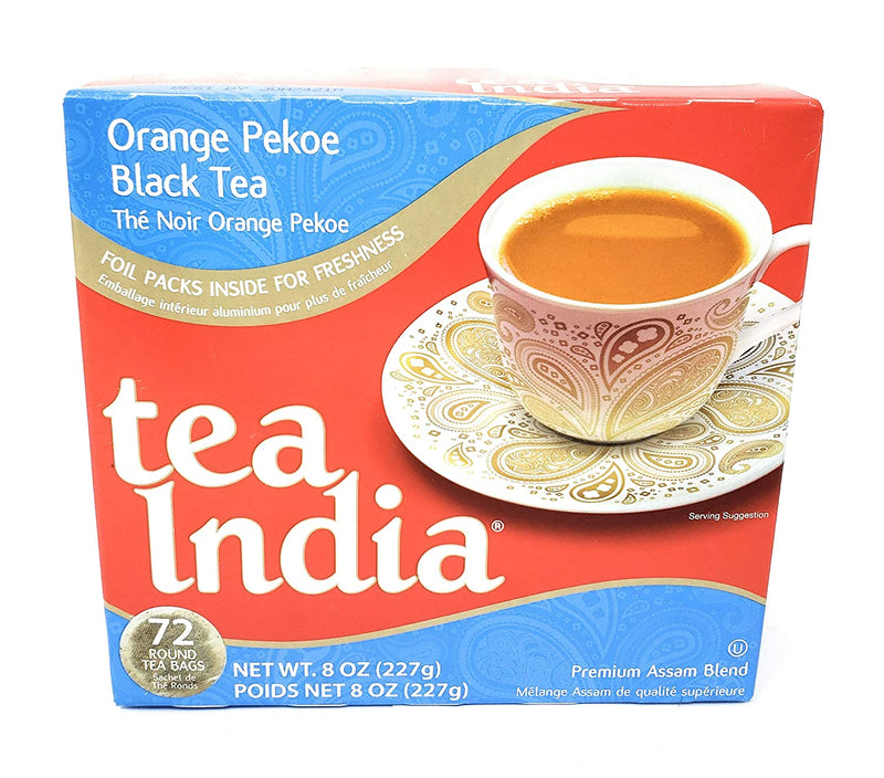 Tea Bags 72 Bags Tea India Orange Pekoe Black Tea